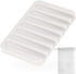 Anwenk 1 Pack Silicone Shower Soap Dish - Flexible Soap Saver Holder for Easy Cleaning, Dry Cleaning - White