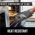 Gorilla Grip Silicone Oven Mitts Set, 12.5 in, Almond - Heat & Slip Resistant, Waterproof, BPA-Free, Cotton Lining