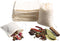 Eketirry Spice Bags, 20pcs Reusable Empty Tea Bags, Muslin Strainer Bags, Soup Bags