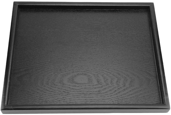 Solid Wood Serving Tray, Rectangle Shape, Tea Coffee Drinks Plate, 12.5 x 9.45 inch