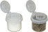 BRAZZA Salt and Pepper Shakers Moisture Proof Set, Clear with Black Lids, Perfect for Camping, Travel Spice Set (5 mini)