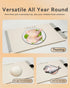 5 24x15.7, Food Warmer Mat, Electric Portable Silicone Warming Plate, Roll Up Heating Tray for Food, Heat Levels