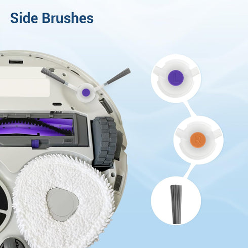 16 Pack 1 4 4 6 1 Replacement Parts for Narwal Freo Robot Vacuum Cleaner Spare Accessories Kit, Main Roller Brush, Hepa