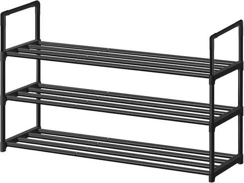 XSBAIHUO Shoe Rack - Metal Shoe Rack Organizer - Stackable Shoe Storage Shelf