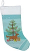 BB2922CS Golden Retriever Merry Christmas Tree Stocking by Caroline's Treasures, Fireplace Hanging Stocking for Holiday