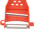 uxcell Plastic Frame Vegetable Fruit Slicer Peeler Shredder, 4pcs Red Silver Tone