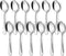 BEWOS 12-Piece Serving Spoons Set, 6 Serving and 6 Slotted Spoons, Stainless Steel