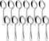 BEWOS 12-Piece Serving Spoons Set, 6 Serving and 6 Slotted Spoons, Stainless Steel