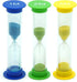 Sand Timer for Kids, Set of 3 Small Colorful Hourglass Clocks, 1Min 2Min 5Min for Classroom & Home