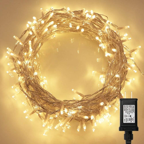 koopower 65ft 200 LED Indoor String Lights with Remote and Timer, Plug-in
