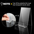 6 Pack Display Stand with Ledge, Acrylic Book Display Stand for Pictures, Books, Albums, Artworks