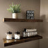 TIEYIPIN Farmhouse Small Metal Wire Storage Basket Bin, Rustic Organizer with Wooden Bottom, Black (2 Pack)