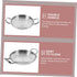 YARNOW Stainless Steel Griddle, Double Handle Hot Pot Kitchen Accessory, Small Cooking Tool