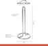 Spectrum Euro Paper Towel Holder, Chrome, Freestanding Countertop Dispenser for Kitchen
