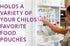 Storage Theory Space Saving Food Pouch Organizer for Fridge, Holds 6 Pouches - Perfect for Baby Food