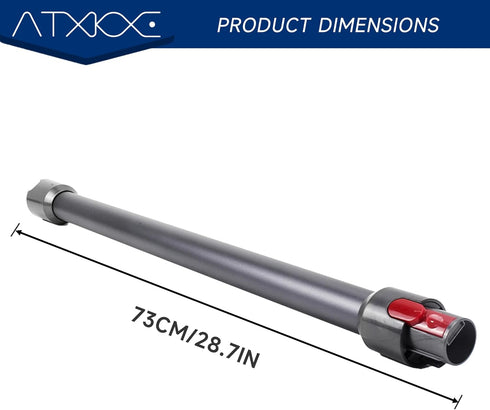 ATXKXE Replacement Wand Quick Release Wand for Dyson V7 V8 V10 V11 V15 Stick Vacuum Cleaners, 28.3in Extension Tube,
