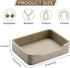 KINGFOM Prefume Tray, PU Leather Valet Tray Nightstand Organizer Trays for Men Women, Table Centerpieces Decorative
