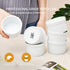 Ramekins Set of 6, 8 oz White Porcelain Dipping Sauce Dishes for Baking, Souffle, and Custard