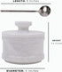 Radicaln Marble Salt Cellar, 4" Inch Handmade Sugar Bowl with Lid and Spoon, Spice Jar for Kitchen Storage