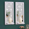 Aeveco Wall Mirrored Candle Sconces Set of 2, Decorative Wooden Candle Holder, Rustic