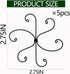 Set 2.75x2.75 inches 5 Yohsnor Monstera Plant Stem Support - Durable Fishbone Design Stabilizers for Indoor Climbing