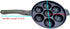 Generic Appam Pan Non Stick Pancake Mold Aluminium Ebelskiver Patra Appachatty Paniyaram Pan 7 Cavity Paniyarakkal Egg Pan Maker With Stainless Steel Lid by Generic