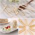 500 Pcs Bamboo Cocktail Appetizer Forks Set, 200 Pcs Sandwich Skewer Picks & 300 Pcs Mini Wooden Forks