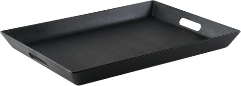 GET G.E.T. RST-1522-BK Non-Skid Ottoman / Coffee Table Serving Tray, 15" x 20",