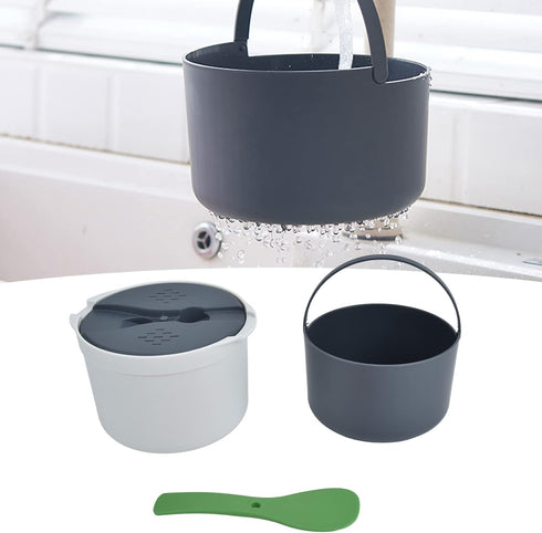 Microwave Rice Cooker, 2 L Pasta Cooker Microwaveable Food Grade PP Microwave Pressure Steamer Cooker Spoon Lid