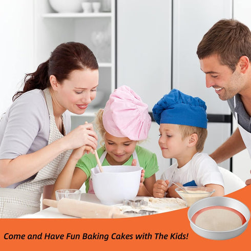 Round Silicone Baking Mats for 10 Inch Cake Pan - Non-Stick Reusable Dough Mat for Cake, Tortilla, Pizza