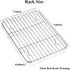Wildone Baking Sheet with Rack Set, 10 x 8 x 1 Inch - Stainless Steel Cookie Pan with 2 Racks, Heavy Duty