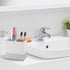 Toothbrush and Toothpaste Holder, Anti-Slip Bathroom Countertop Organizer, Electric Vanity Caddy for Family Storage