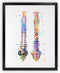 Dignovel Studios 11X14 Unframed Human Spine Bone Anatomy Medical Doctor Watercolor Art Print Poster