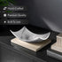 Counter Creative Scents White Marble Look Coffee Table Decor for Living/Dining Room, Modern White Catch-All Key Dish
