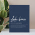 BIWSHA Navy Canvas Wall Art Prints Decor for Lake House, Lake Themed Paintings, 11x14 Inches, Gifts for Lake Lovers