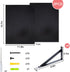 15.7in 11.8in 0.6in (Set 2) Fixwal Deep Floating Shelves for Wall, X X Wide Black Shelves for Bedroom, Large Wall Shelf