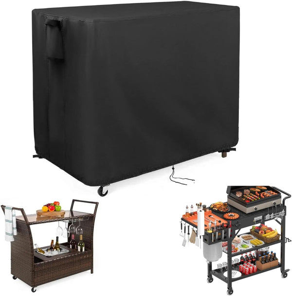 Outdoor Bar Cart Cover for Best Choice Product Outdoor Rolling Wicker Bar