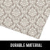 GORILLA GRIP LeakGuard Non-Adhesive Under Sink Mat, 24x40, Waterproof Quick Dry Shelf Liner, Damask Taupe Cream