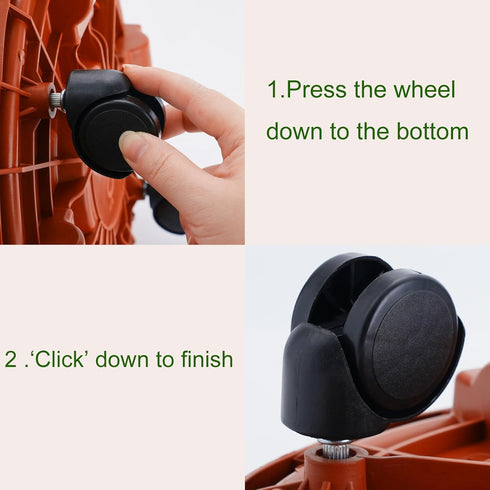 13 200lbs Doseno Plant Caddy with Wheels Round Rolling Plant Stand for Indoor and Outdoor Use, Heavy Duty Rolling Dolly