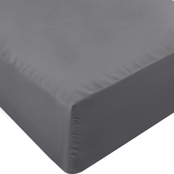 Utopia Bedding Full Fitted Sheet - Deep Pocket, Soft Microfiber, Easy Care, Grey, 1 Fitted Sheet Only