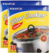Slow Cooker Liners, Disposable Cooking Bags for Oval or Round Pots, Large Size 13 x 21 Inch, 2 Pack (20 Bags)