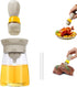 Oil Dispenser Bottle with Brush - 2 IN 1 Glass Olive Oil