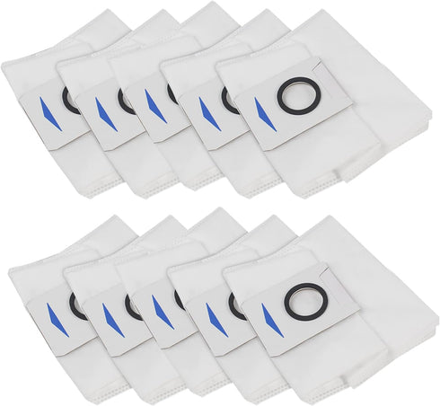 10 Pack Replacement Vacuum Cleaner Filter Bags for ECOVACS DEEBOT X1 OMNI Turbo T10 T20 Robot Vacuum