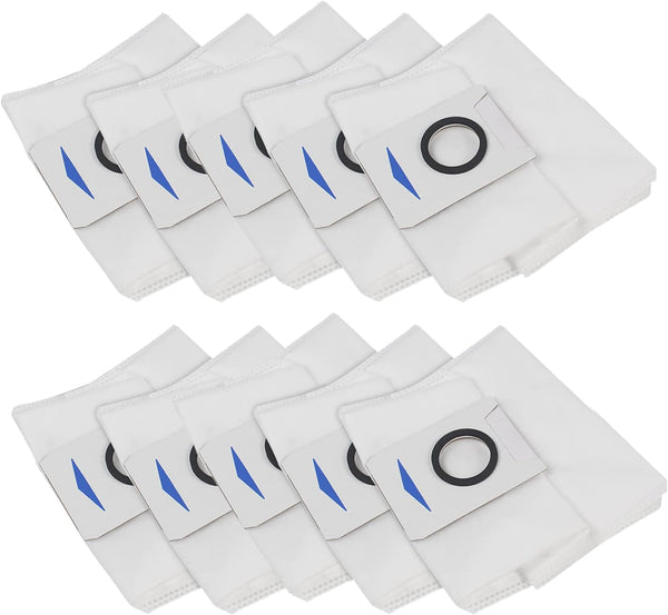 10 Pack Replacement Vacuum Cleaner Filter Bags for ECOVACS DEEBOT X1 OMNI Turbo T10 T20 Robot Vacuum