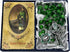 CB Catholic St Patrick Green Glass Marble Bead Rosary Gift Set