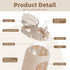 SIEROZUR 74oz Glass Water Bottle with Straw - Large Motivational Water Jug with Handle and Time Marker
