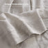 Simple&Opulence 100% French Linen Pillowcase, Queen Size Set of 2, Washed Solid Color Embroidered, Soft Durable