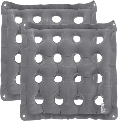 PATIKIL Inflatable Seat Cushion, 2 Pack Portable Air Chair Cushions for Home Wheelchairs Office Chairs, Gray