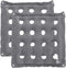 PATIKIL Inflatable Seat Cushion, 2 Pack Portable Air Chair Cushions for Home Wheelchairs Office Chairs, Gray