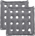 PATIKIL Inflatable Seat Cushion, 2 Pack Portable Air Chair Cushions for Home Wheelchairs Office Chairs, Gray